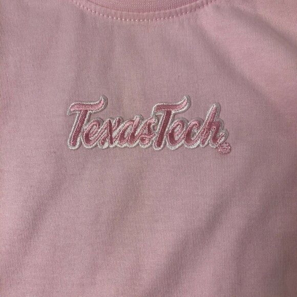 Texas Tech Pink Short Sleeve Tee T Shirt Baby Girl Size 6 - 9 Months New - Picture 5 of 8